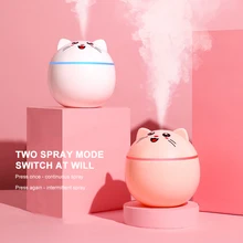 

Mini USB Humidifier 300ml Personal Desktop Sprayer Silent humidifying spray 2-Mode with Night Light for Home Bedroom Dormitory