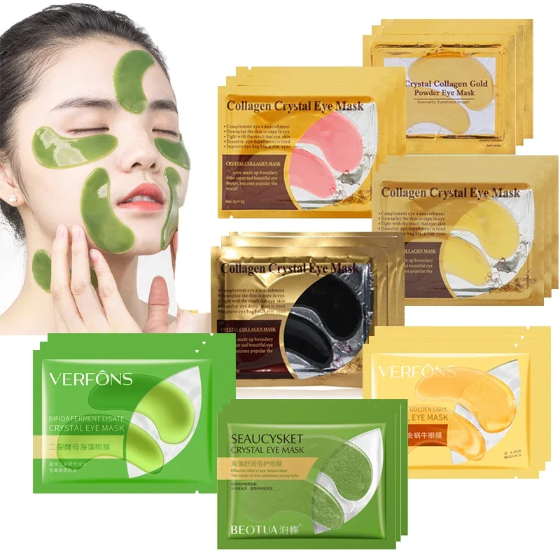 

5/8/10Pair Eye Mask Hydrating Moisturizing Eye Patches Remover Dark Circle Anti Wrinkle Collagen Under Eye Skin Care Mask