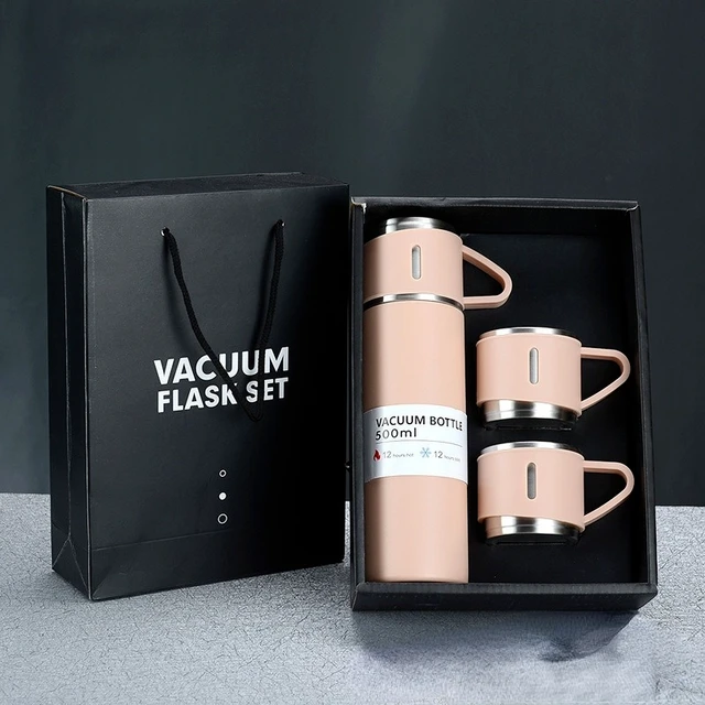 New 500ml Stainless Steel Vacuum Flask, Handbag, Gift Box, Gift Set, Male  and Female Students, Portable High-end Water Cup - AliExpress