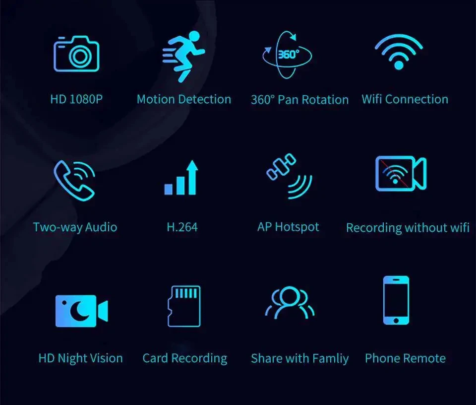 Title 3, 1080P Roboter IP Kamera Überwachungskamera WiFi...