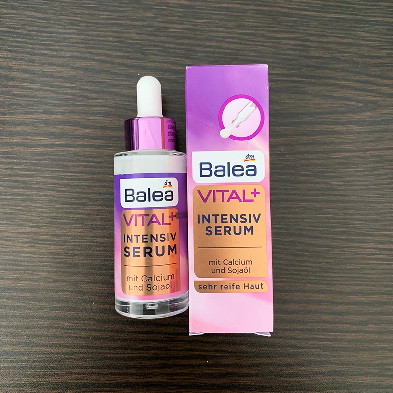 Germany Balea Vital+ Intensive Effective Serum for 55+ Mature Skin Argan Oil VitaminE Tighten Nourishing Skin Anti Wrinkle Aging