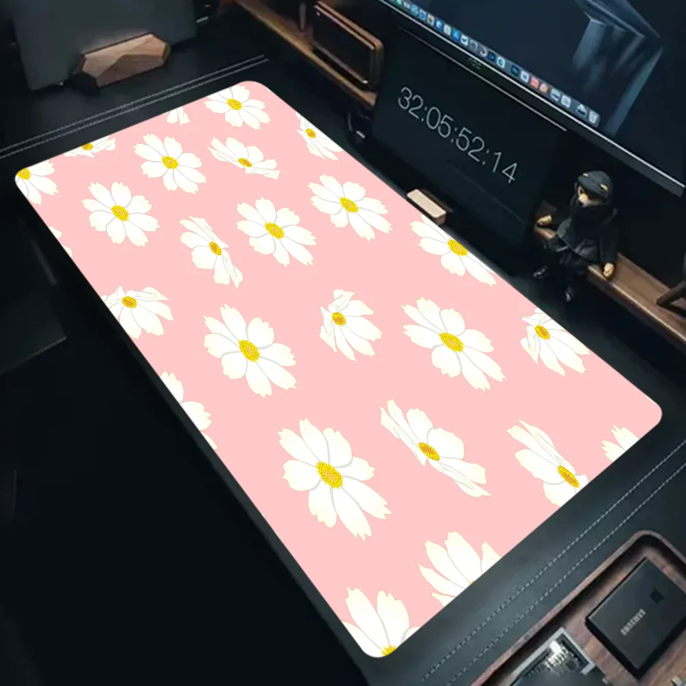 Flower Daisy Pattern Fashion Gamer Speed Mice Retail Small Rubber Mousepad Size For Keyboards Mat Boyfriend Gift 6