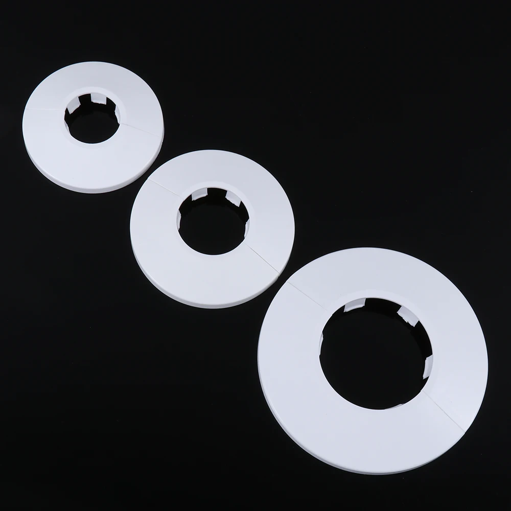 Description Picture 3 of item1Pc Plastic Faucet Decorative Cover Practical Shower Water Pipe Wall Covers Kitchen Faucet Accessories Useful Faucet Decor