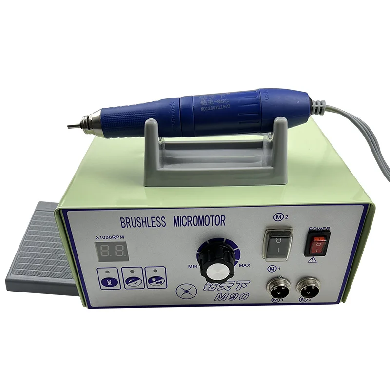 220V Micro Polishing Motor With M80 Handpiece Dental Lab Jewellery Engraving Polishing Machine