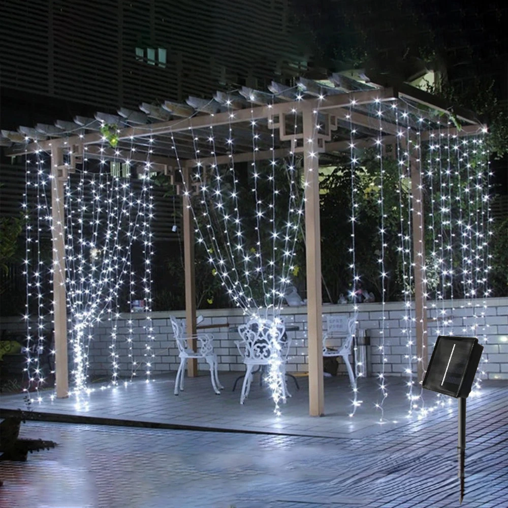 

Светодиодный светильник на солнечной батарее, 3 м, наружное Рождественское украшение, 2022, украшение для рождественской елки, новогодние украшения, 2023, эстетическое украшение для комнаты