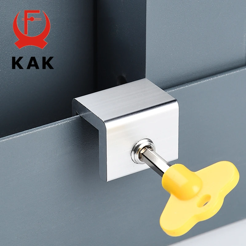 Window lock KAK Adjustable Window lock stopper Safety locks for Kids and Pets Anti-theft Door lock Non punch Sliding window hardware