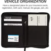 Oxford Car Registration Insurance Holder Driver's License Case for Credit Card Auto Document Holder Vehicle Glove Box Organizer 1