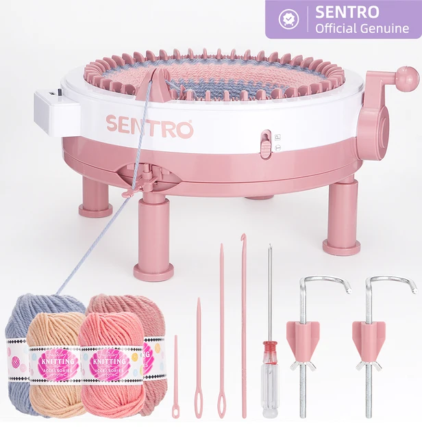 Macchina Per Maglieria Sentro 48 Aghi - Con Contatore, Per Sciarpe E Cappelli, Doppia Maglia - Foto 7