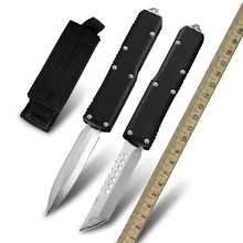 

MT UTX OTF Micro Folding Blade Knife Automatic Knife D2 Steel Stationary Knife Camping Hunting Tactical Knife Survival EDC Tools