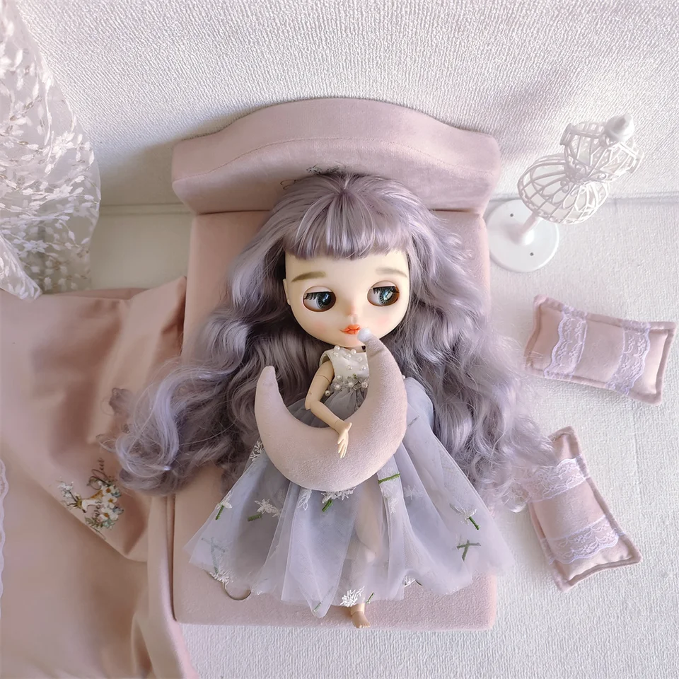 1:6 Doll House Mini Model Furniture Accessories Sponge Bed