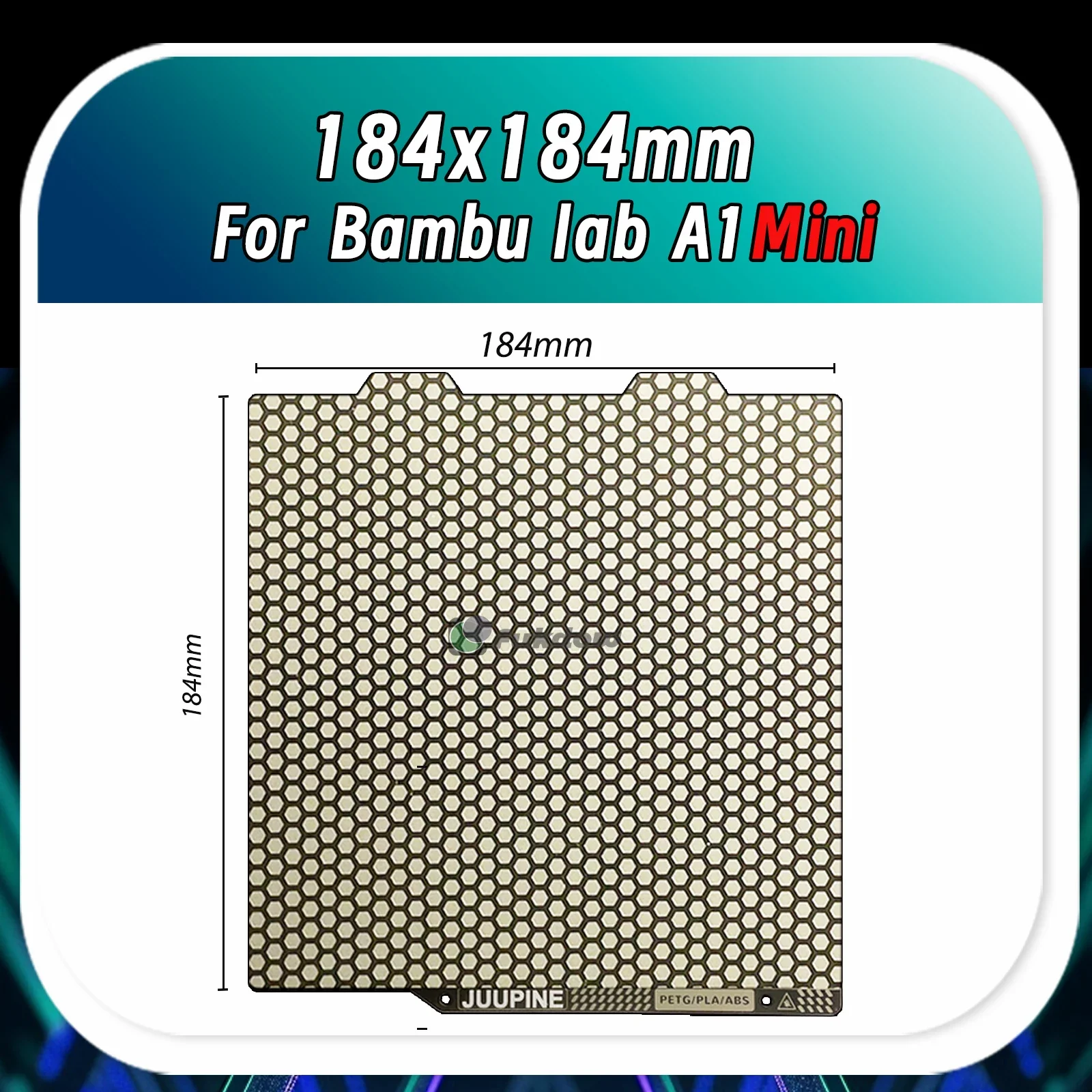 Enhanced Double-Sided PEI Sheet for 3D Printer Heated Bed - 184x184mm