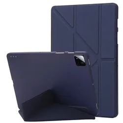 Versatile Multi - Fold Smart Tablet Cover with Auto Wake Function for Redmi Pad 2 11 (DarkBlue)