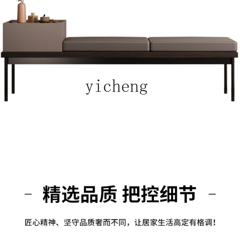 

ZK Minimalist Bedroom Bed End Stool First Layer Cowhide Living Room Sofa Stool Cloakroom Shoe Changing Stool