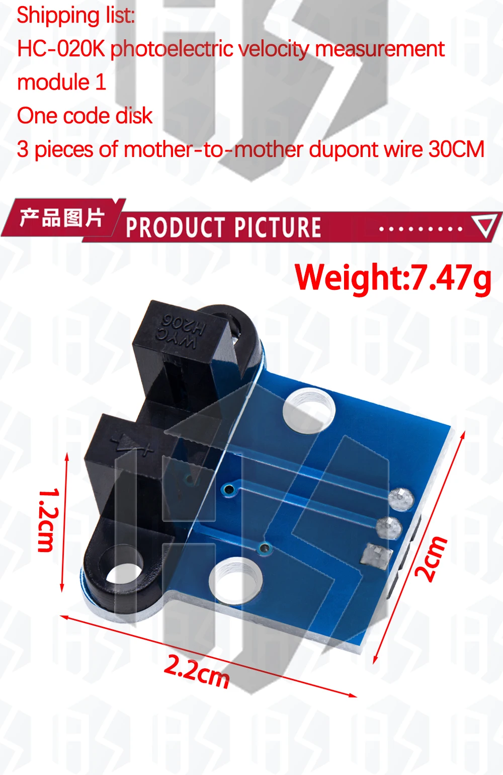 Photoelektrisches Strahlgeschwindigkeitssensormodul 3,3 V-5 V Schlitz-Optokoppler Tacho-Generator-Zähler für Arduino/51/AVR/PIC Diy Kit – Detail 32