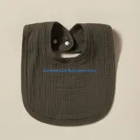 C5AF Upgraded Kids Bibs Absorbent Cotton Babies Bibs for Feeding & Teething Newborn Bibs for Babies Girls & Boys 3-Color