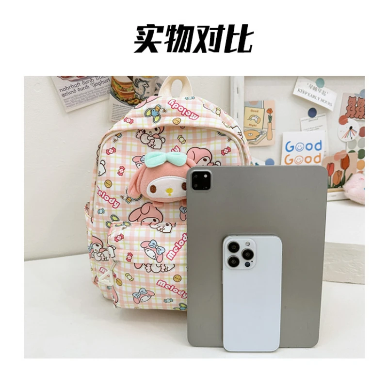 Hello Kitty Korea 2024 Spring New Children's School Bag Cartoon Cute Large Capacity Kindergarten Backpack for Boys and Girls