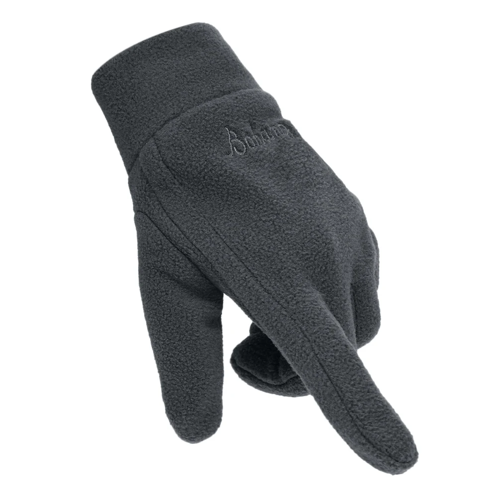 Men's Winter Gloves Solid Women Outdoor Polar Fleece Thick Warm Cold Gloves Motorcycle Cycling Wrist Glove black Mittens