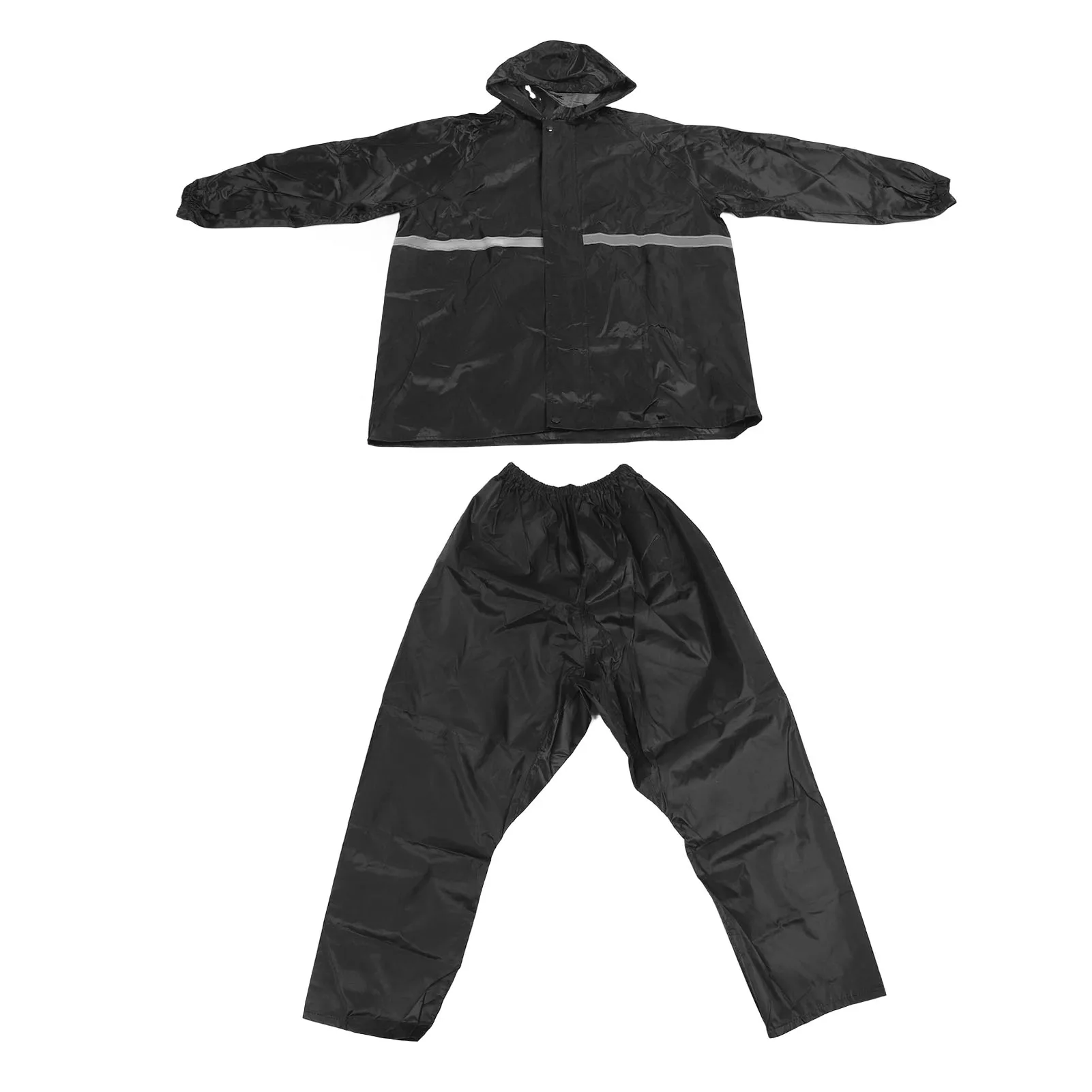 Rain Coat Pants Oxford Fabric Single Layer Waterproof Full Body Raincoat Set for Outdoor Activities Travel