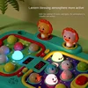 Doki Toy Electric Ground Hog Tabletop Game Two Person Battle Game Console Children's Level Crossing Ground Hog Toy Hot Sale 2024 2