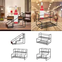 Coffee Syrup Rack Stand Easy Installation Easy to Clean Kitchen Storage Rack 2