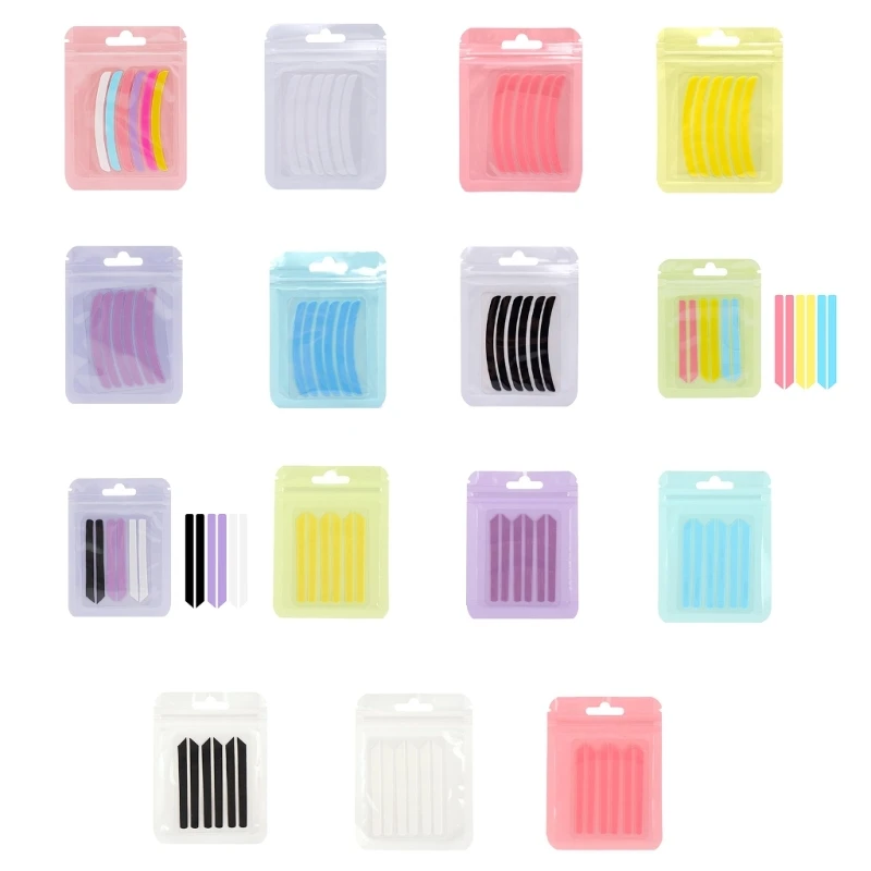 

Y1UF 6x Beauty Lash Lift Ribbon Pads Set Eyelash Lift Silicone Covers Curlers Eye Pad