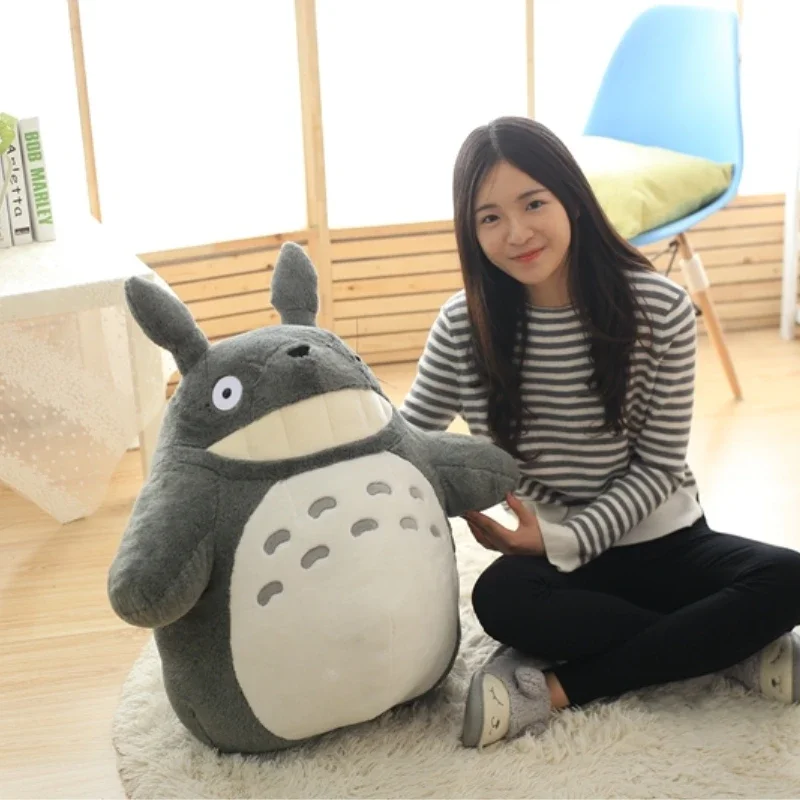 Adorable lotus leaf Totoro Plush Toy Totoro Stuffed Doll Animal Totoro Plushies Throw Pillow Home Decoration Gift For Girl