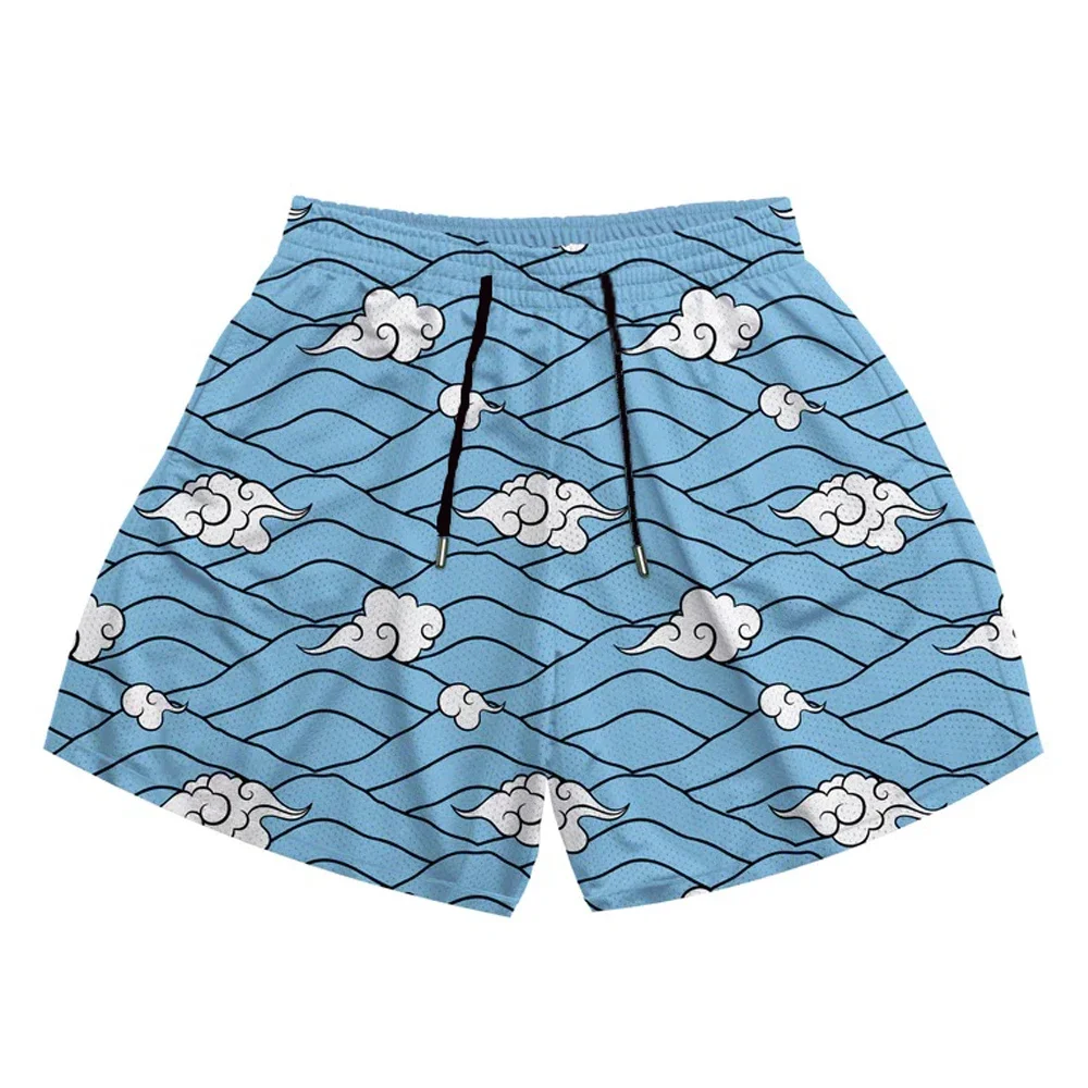 New Anime 3D Printed Comic Gym Fitness Mesh Quick Drying Sports Fashion Shorts Breathable Summer Suitable For Both Men And Women