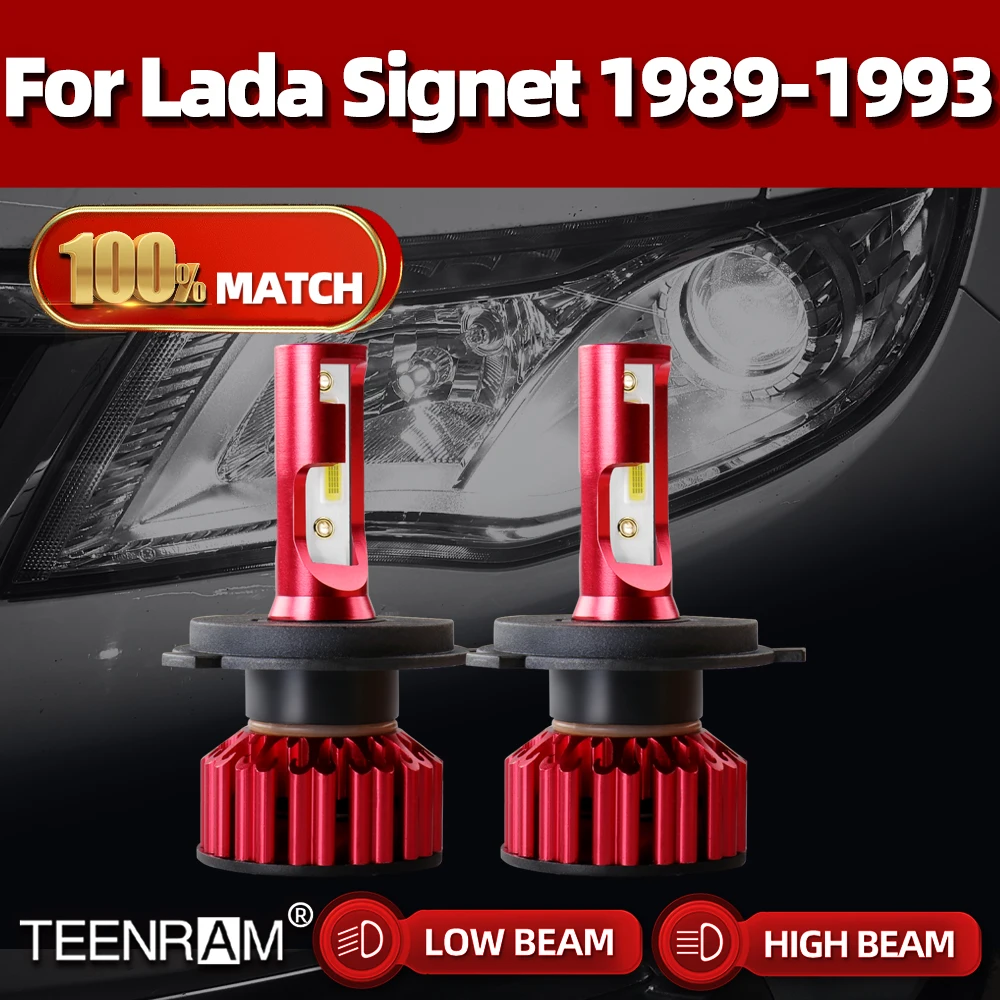 

120W 20000LM Led Car Headlight 6000K H4 Super Bright CSP CHIP Auto Headlamp Bulbs For Lada Signet 1989 1990 1991 1992 1993
