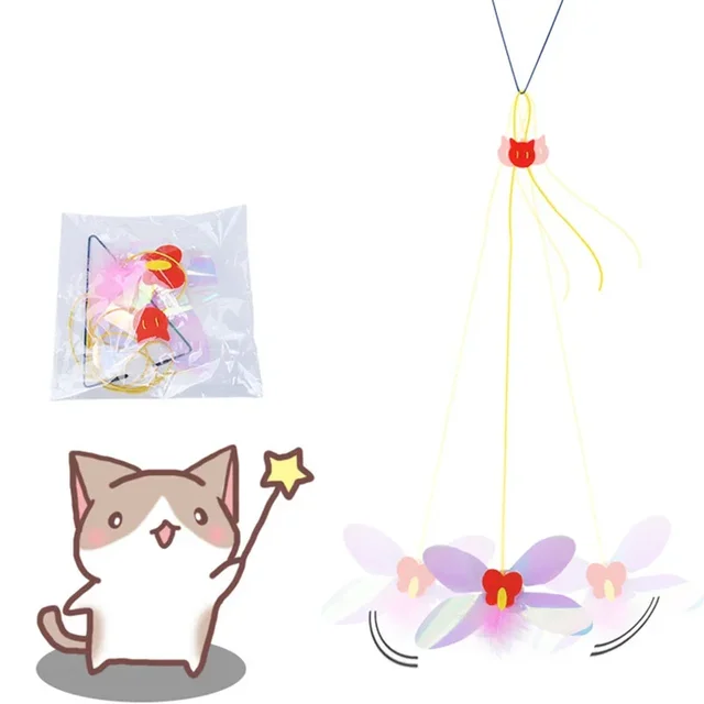 Simulation Mouse Cats Toy Funny Self-hey Hanging Door Retractable Cats Stick Scratch Rope Mouse Cat Interactive Toy Cat Supplies 5