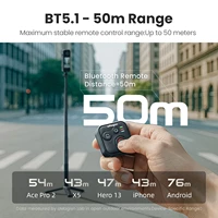 Bluetooth Remote Control For Insta360 X5/X4/Ace Pro 2/Ace Pro/Go 3S GoPro Photography Shutter Release Button Controller - Image 2
