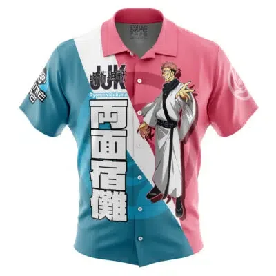 Nami East Blue Arc One Piece Button Up Hawaiian Shirt $39.00Men's Japanese Casual Shirt Summer Parent-child Wear