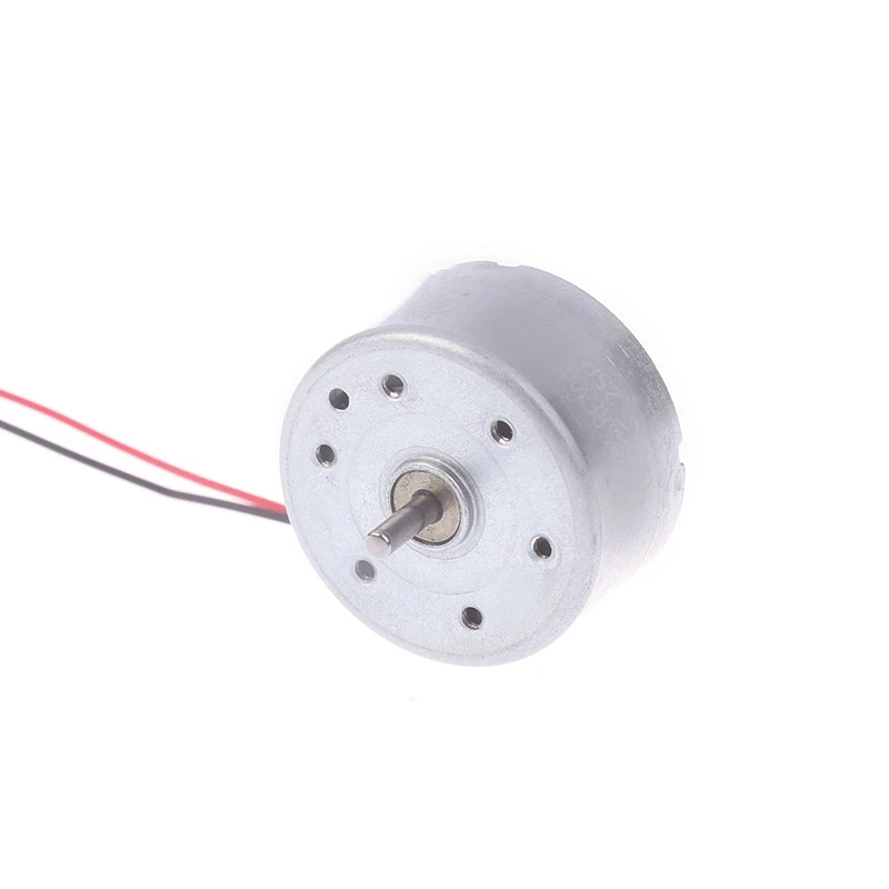 Description Picture 5 of itemRF-300EA-1D390 DC 1.5V 3V 5V 6V 7250RPM Mini Mute 24mm Round Spindle Motor Precious Metal Brush Engine DIY Solar Power Toy Model