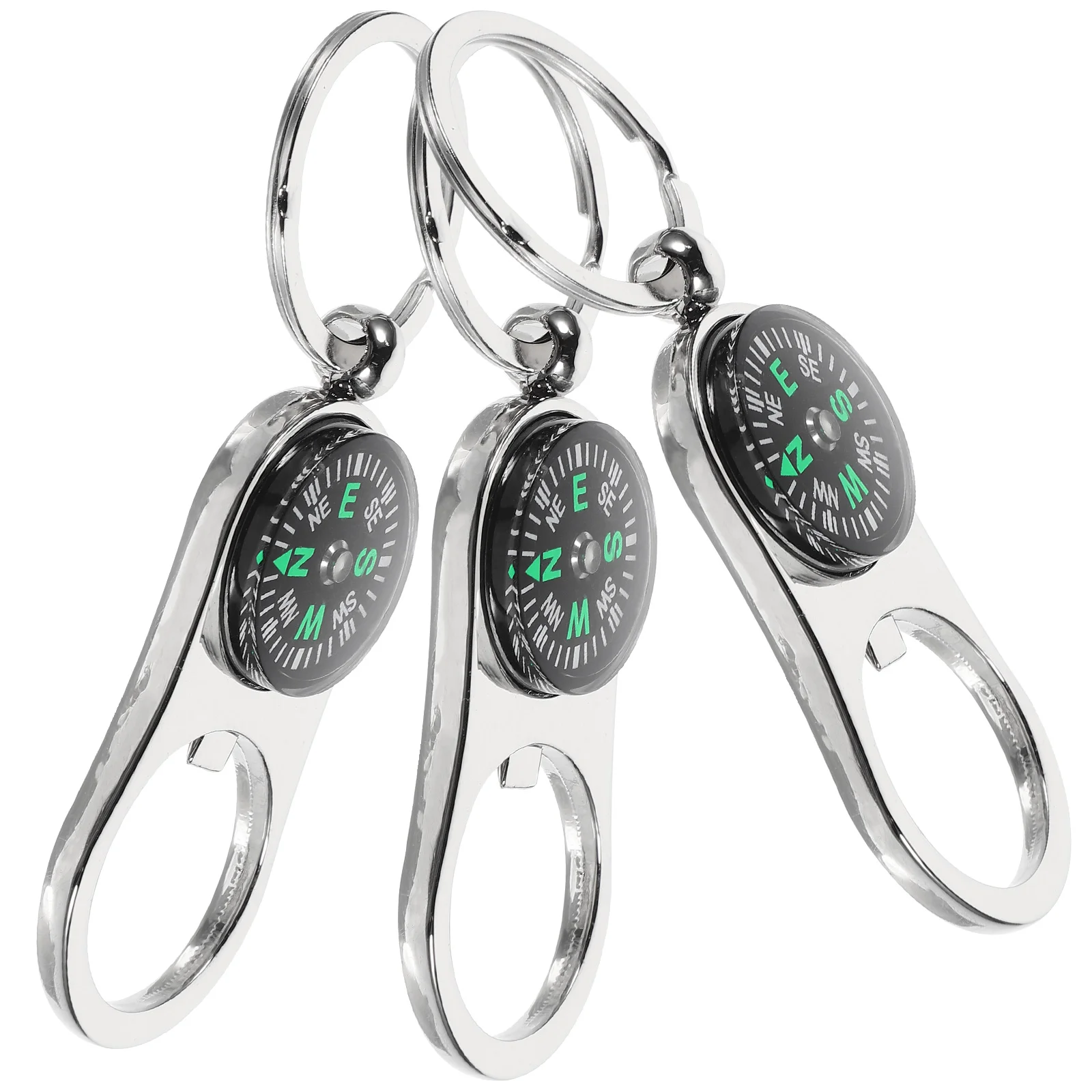 

3 Pcs Key Ring Compass Keychain Miss Keychains Navigation Marine Zinc Alloy Pendant