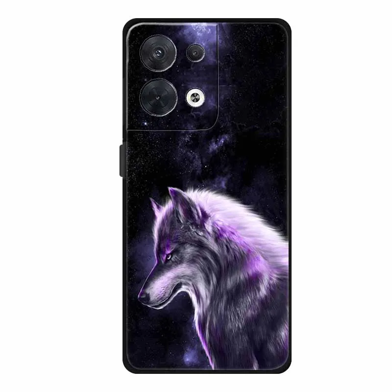 Wolf Design Silicone Animal Case - Soft Back Cover and Cartoon Coque