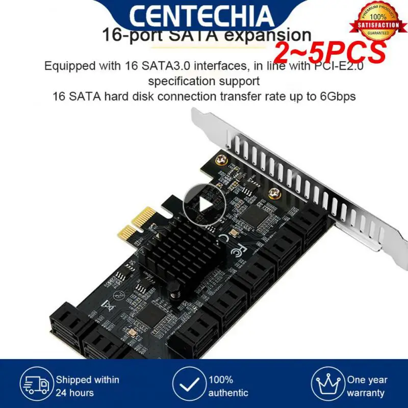 

2 ~ 5 шт., Райзер-адаптер с 6/12/16/20 портами SATA 6 ГБ на PCI Express