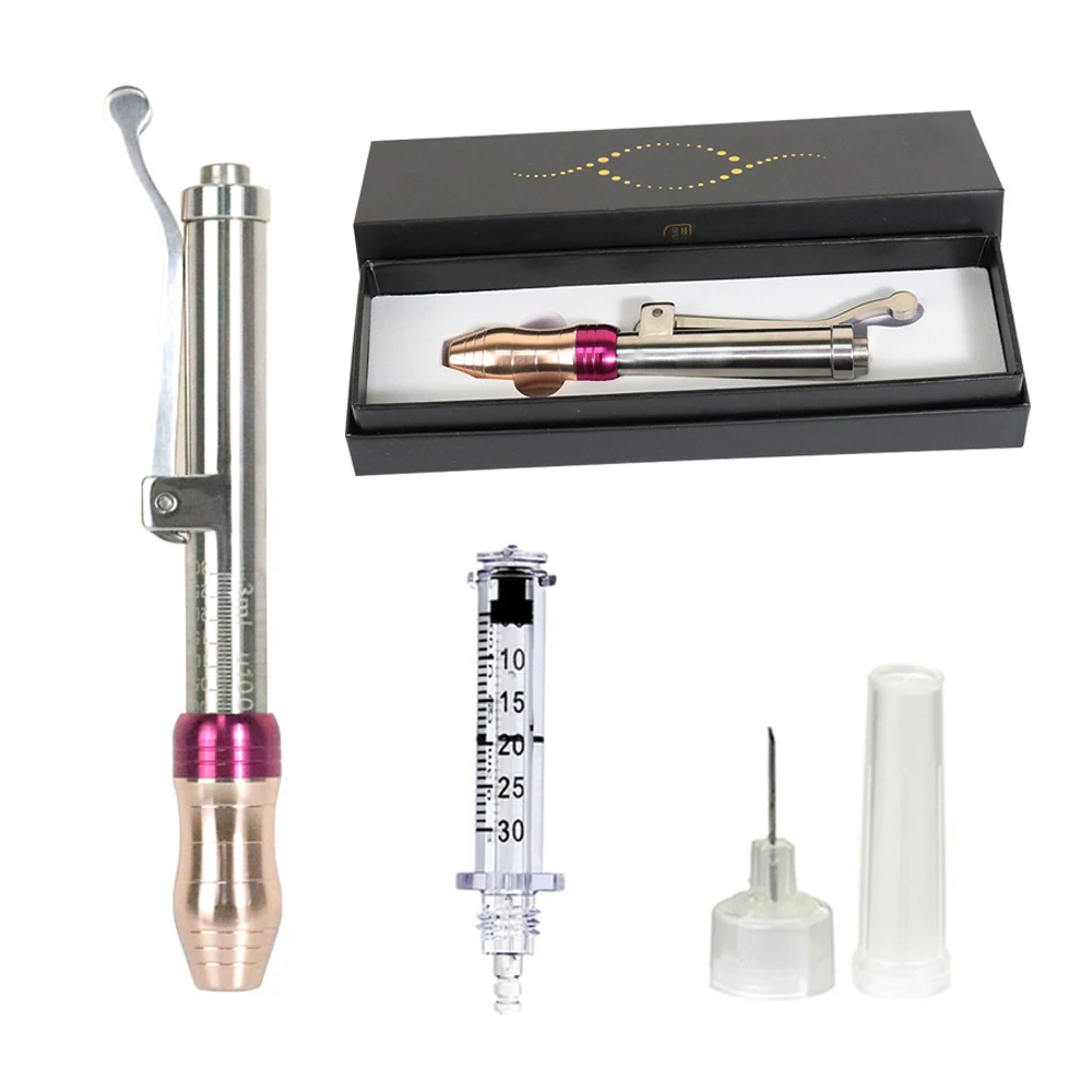 0.3ml High Pressure Hyaluron Pen Lip Filler Atomizer Needleless Atomizer Wrinkle Removal Skin Care Tools Portable hyaluronic acid pen