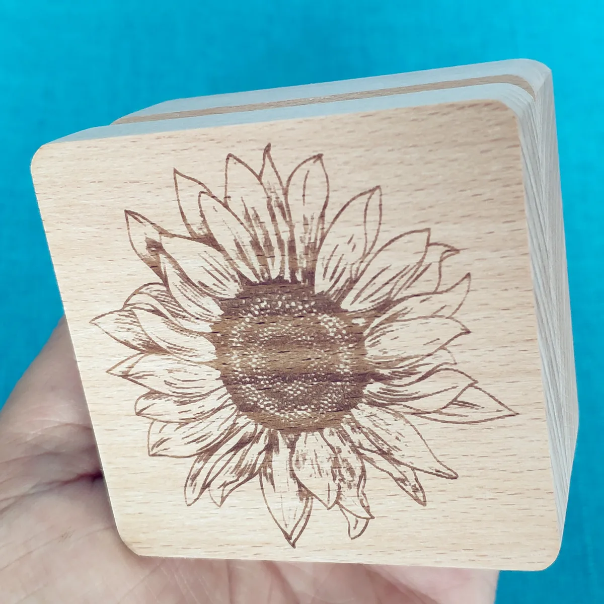 

Wooden Wind Up Photo Music Box, Customized Gifts, Birthday, Wedding, Anniversary, Personalized, You Are My Sunshine