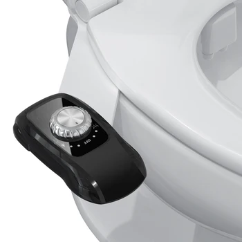 อุปกรณ์ยึดโถชําระล้าง, หัวฉีดคู่, อุปกรณ์ยึดโถชําระล้างแบบไม่ใช้ไฟฟ้าสําหรับที่นั่งชักโครก, แรงดันน้ําที่ปรับได้, ติดตั้งง่าย 1