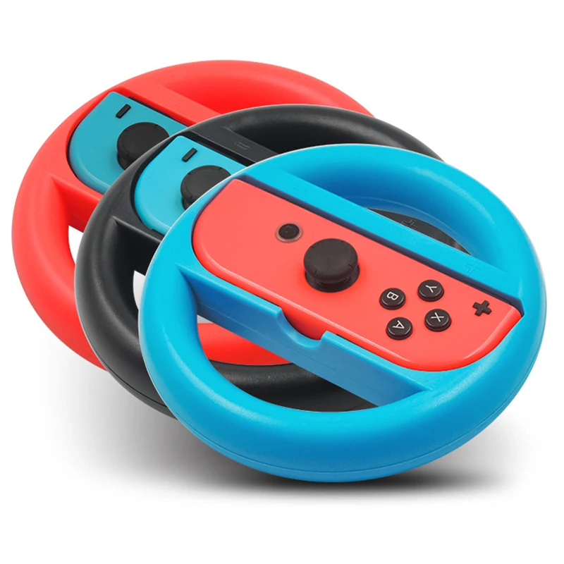 Game Steering Wheel Controller 2PCS Holder Grip JoyCon Gamepad Nintendo N-Switch Accessories