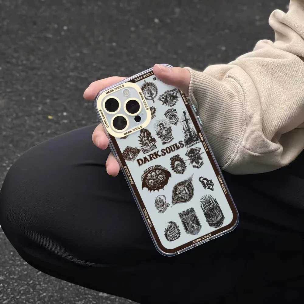Dark Souls Game Phone Case For iPhone 16 15 14 13 12 11 Pro Max X XR XS SE 7 8 Plus Mini Transparent Mobile Funda — view 6