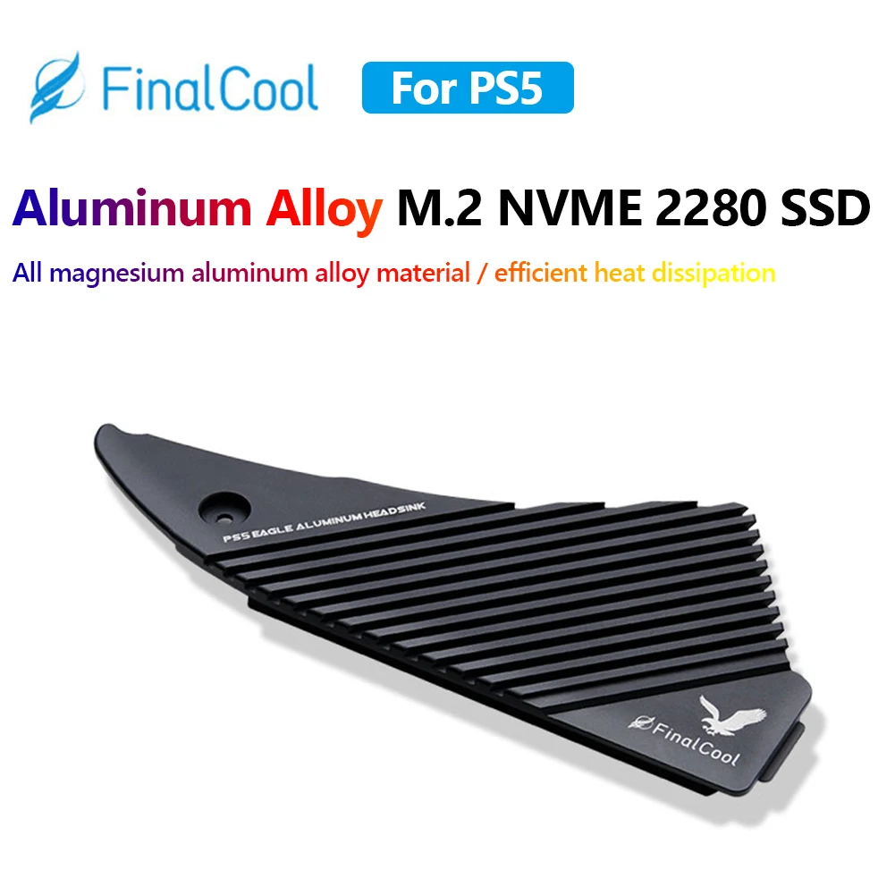 실리콘 열 패드 SSD 방열판, 마그네슘 알루미늄 합금 하드 디스크 방열판, PS5 M.2 NVME 2280 SSD 방열판