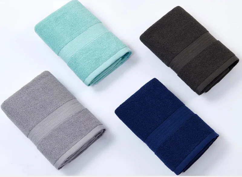 Serviettes de bain en coton absorbantes douces séchage rapide_voghion.com