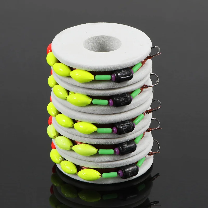 Traditional fishing line sets with hooks, complete set of finished fishing lines with barbs