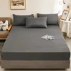 WASART Elastic fitted sheet mattress protector cover couple bedroom luxury double bed bedding queen king size bedsheet 90/150cm 6