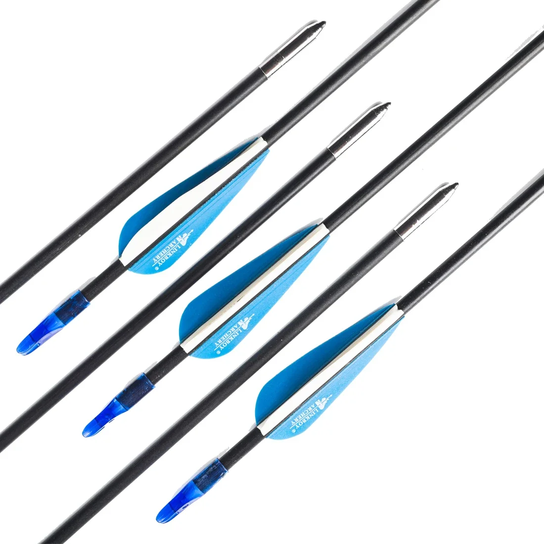 12PCS Fiberglass Arrow 6mm Shaft 26/28/30