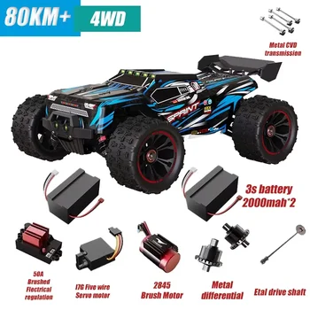 RC Auto 1/14 4WD 2.4G Auto telecomandata 550 Spazzola di carbone Forte motore Drift Off-Road Desert Racing Car Giocattoli per camion a distanza