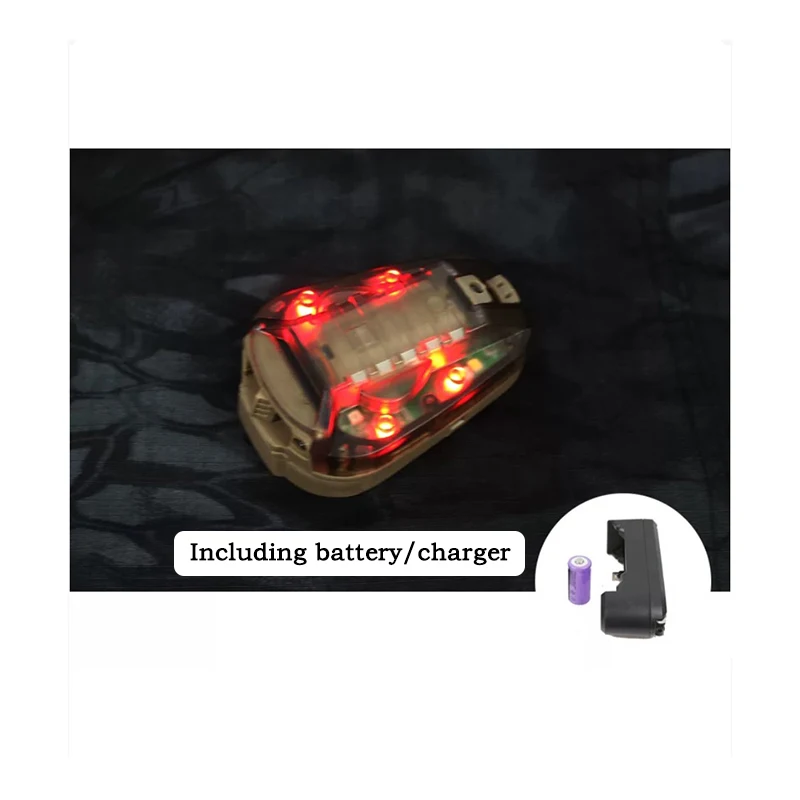 Lampe tactique casque LED infrarouge stroboscope pêche nocturne signalisation sécurité