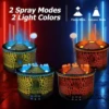 "High-capacity Air Humidifier with Essential Oil Diffuser & Realistic Flame Effects - Perfect for Bedroom Use" 3