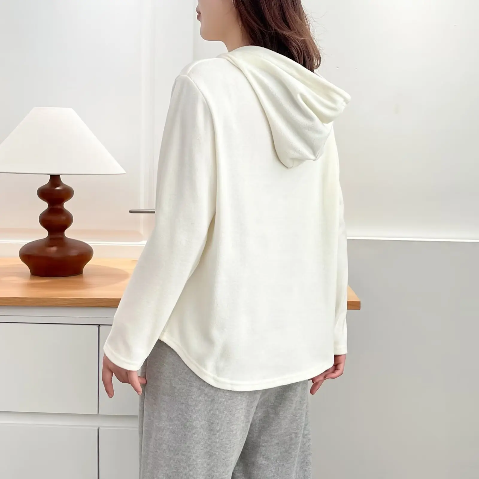 XXXXL Fashion Plus Size Women's Hoodies New Autumn Clothing half-collar Zipper Hooded Long Sleeved Sweatshirt 2557