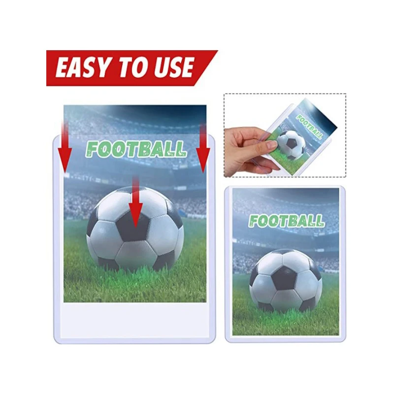 Card Protector 25Pcs/Pack 35PT Trading Card Holder Top Loader Clear Protective Hard Plastic Sleeves for Baseball Sports Cards